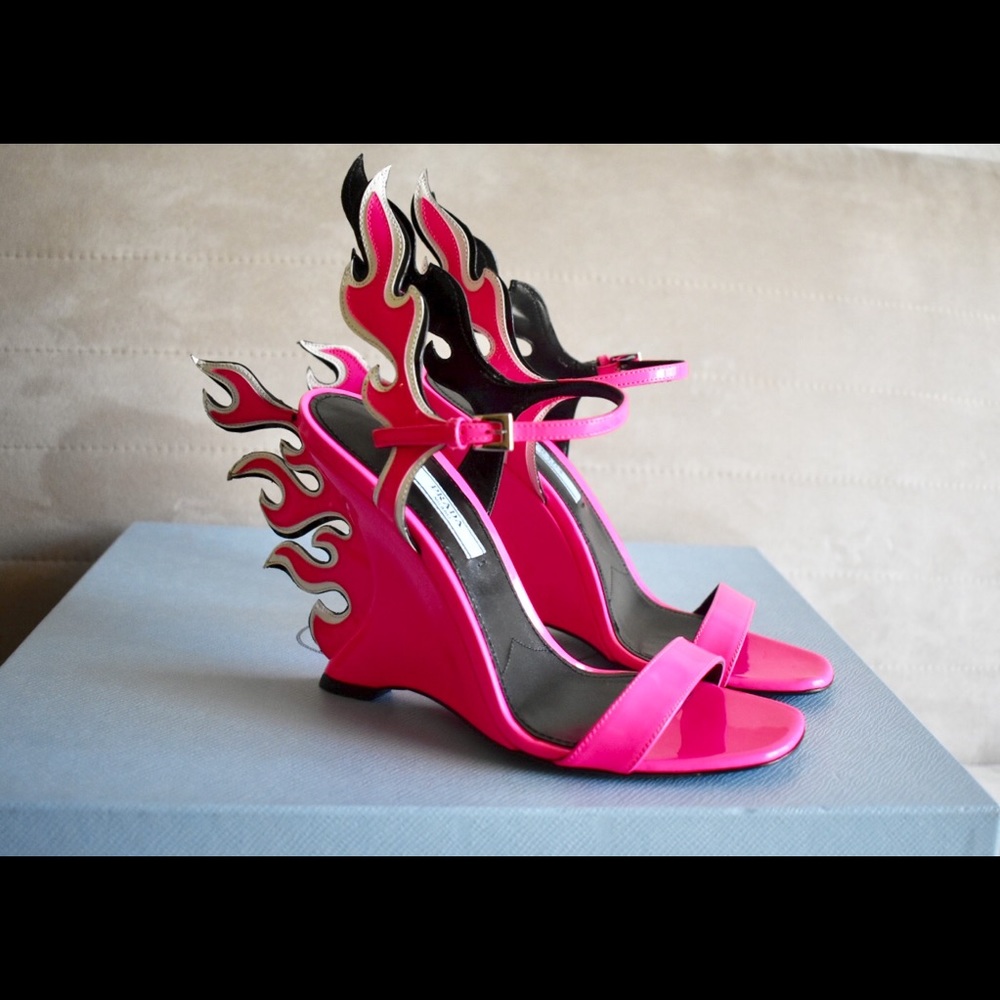 Prada Flame shoes Hot Pink